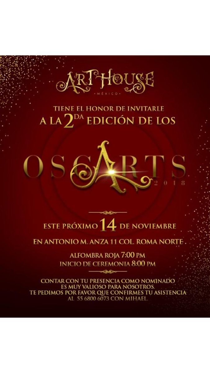 andromeda_ares's tweet photo. Ya en @arthousemexico listos para la entrega de los #OscArts2018 tenemos 3 nominaciones: Mejor puesta en escena @UltimoPisoObra, mejor libreto @MilesToWalk y mejor actor @luiskoellar https://t.co/JpaB6n4faA