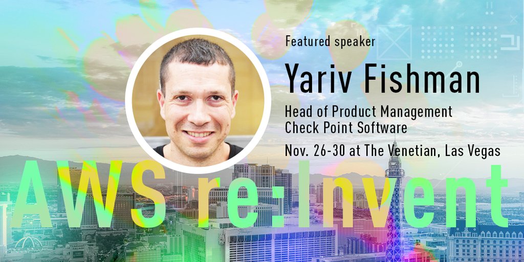CloudGuard Dome9 (@dome9) on Twitter photo Come hear Yariv Fishman, Head of Product Management, Cloud at <a href="/CheckPointSW/">Check Point Software</a> give a demo session on "Architecting DevSecOps: Advanced and Automated Cyber Security for AWS", at <a href="/awscloud/">Amazon Web Services</a> on Mon, Nov. 26th - 4:40 pm in the Kumo Theater, Expo Hall. Reg. Here: portal.reinvent.awsevents.com/connect/search… Come hear Yariv Fishman, Head of Product Management, Cloud at <a href="/CheckPointSW/">Check Point Software</a> give a demo session on "Architecting DevSecOps: Advanced and Automated Cyber Security for AWS", at <a href="/awscloud/">Amazon Web Services</a> on Mon, Nov. 26th - 4:40 pm in the Kumo Theater, Expo Hall. Reg. Here: portal.reinvent.awsevents.com/connect/search…