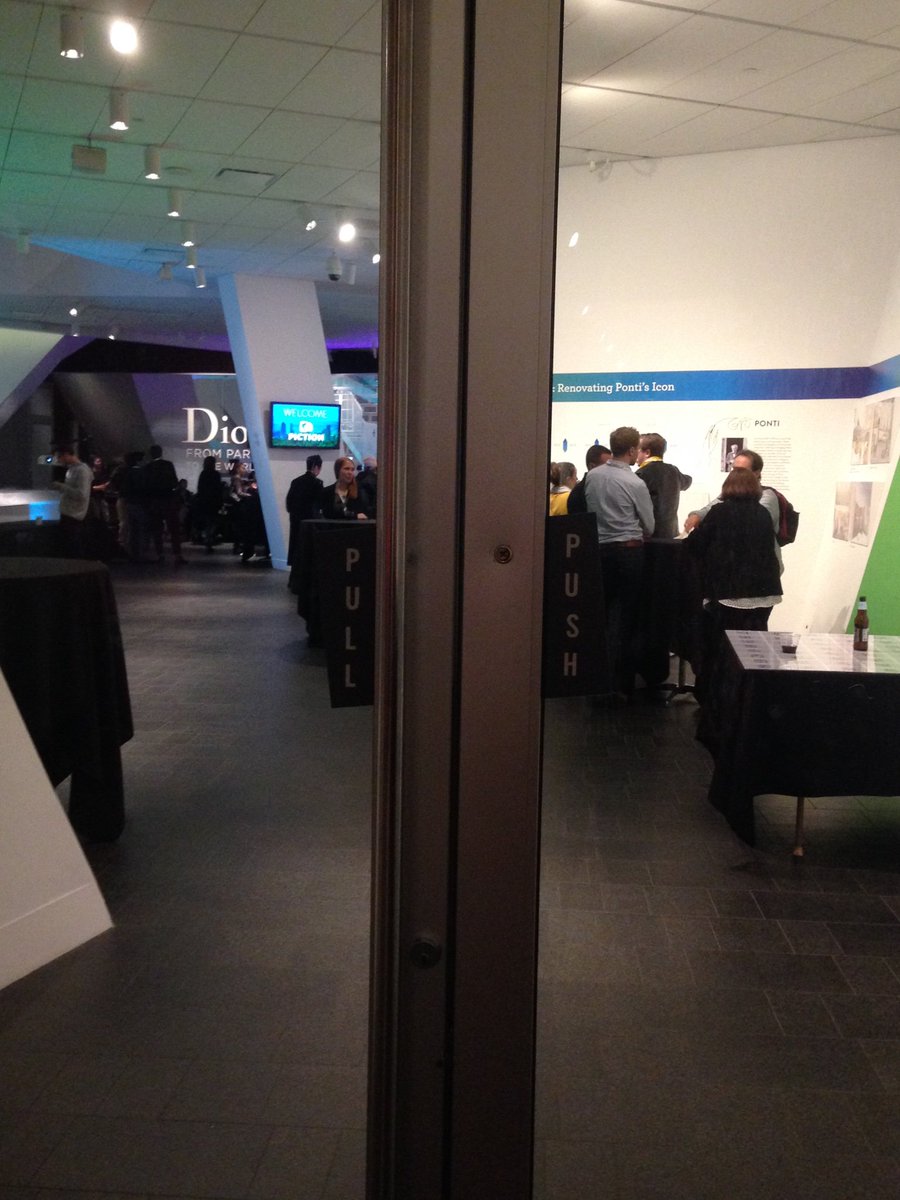 GreatFallsV's tweet photo. Thank you Denver Museum of Art for not letting us wrestle w/ doors #pullorpush #museumsignage #goodsignage #mcn2018 analog often precedes digital #visitorexperience https://t.co/sLxZL8qwnj