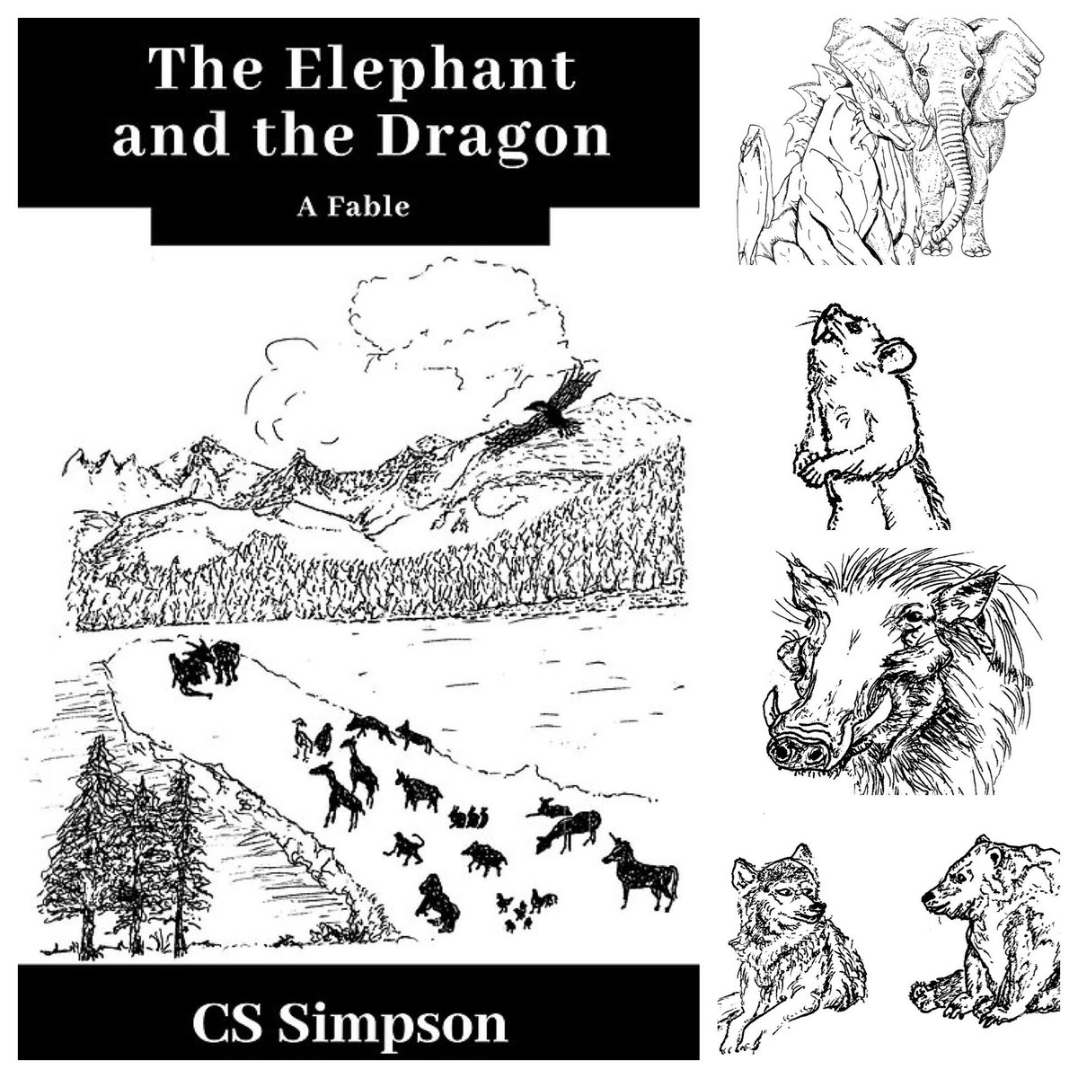 AuthorCSSimpson's tweet photo. Check out the newest fable on the digital book shelves, ‘The Elephant and the Dragon.’ #TheElephantandtheDragon #AFable #indieauthors #Kindle #Nook #iBooks #Kobo #GooglePlay #YAlit #kidlit #newlit https://t.co/2r6lNH38ss https://t.co/RahE3ilzpW
