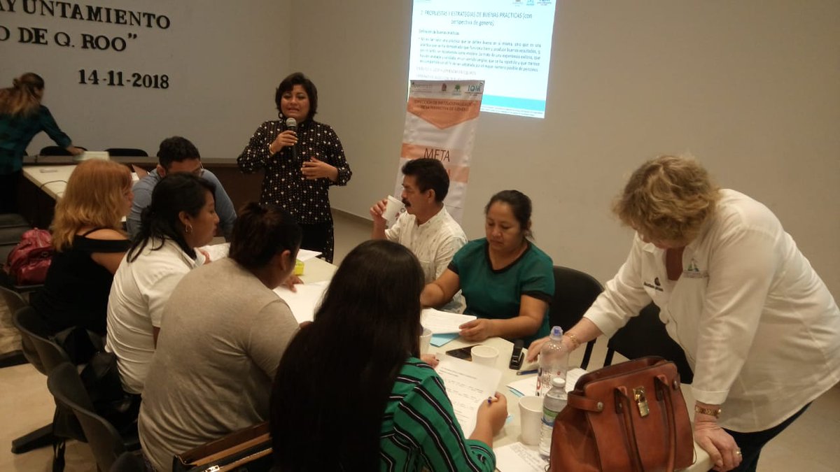 En #PuertoMorelos se realizó la capacitación de la creación de rutas críticas para fortalecer las buenas prácticas en las instituciones, en esta primera vinculación y capacitación al funcionariado municipal de recién ingreso para conformar los Comités Municipales de Igualdad.