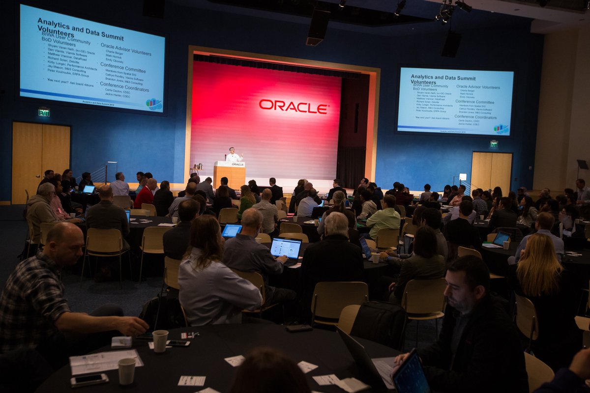 AnalyticandData's tweet image. Be a part of #AnalyticsandData Summit Mar 2019!  Register today at AnalyticsandDataSummit.org  #Oracle #Analytics