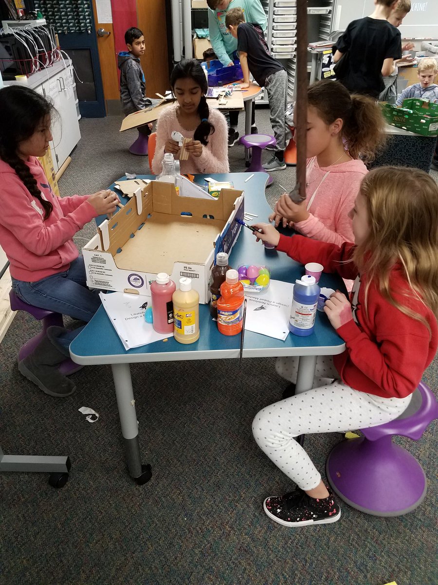 Mr_d_Hampden's tweet photo. #CVSD5th graders working on their pinball machines. #HampdenDragons #CVExplorations https://t.co/zkH4YknaDs