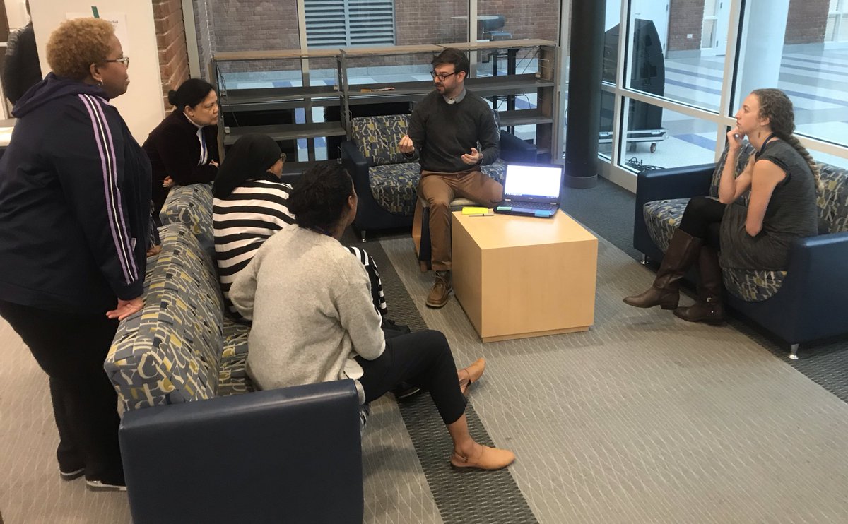 RooseveltHSDC's tweet photo. Some of our educators shared what they learned at #GlobalEdCon18 while others spoke about the amazing work happening in their Making Across Curriculum group! @DCGlobalEd @ProjectZeroHGSE #IEW2018 https://t.co/prrtq26S3N