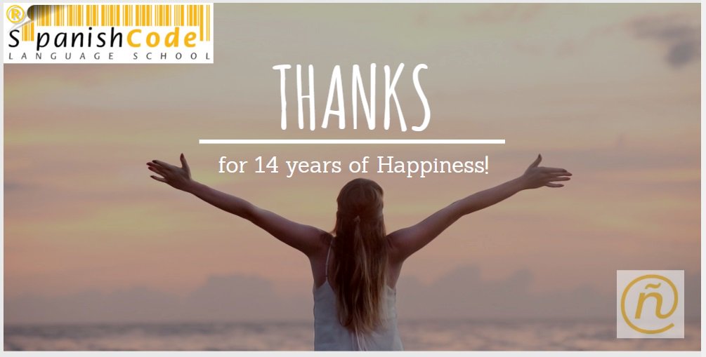 SpanishCode's tweet image. "The opening of the first school premises in Tenerife seems like only yesterday.
Today, 14 YEARS later, looking back on a fascinating career where I have met people from all over the world, I want to say THANK YOU; thank you for 14 fabulous years." Tessa B. #anniversary #thanks🤗