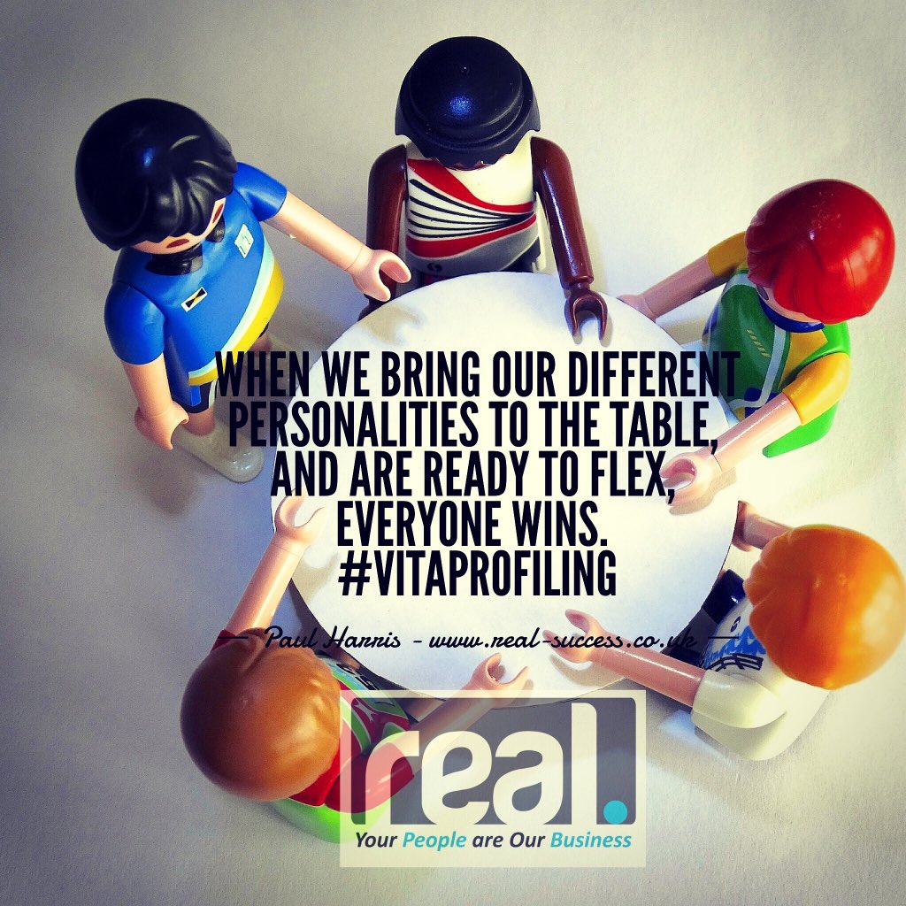 paulharriscoach's tweet photo. When we bring our different personalities to the table and are ready to flex, everyone wins. #vitaprofiling #thoughtfortheday #yourpeopleareourbusiness https://t.co/ISmr3nRCZz