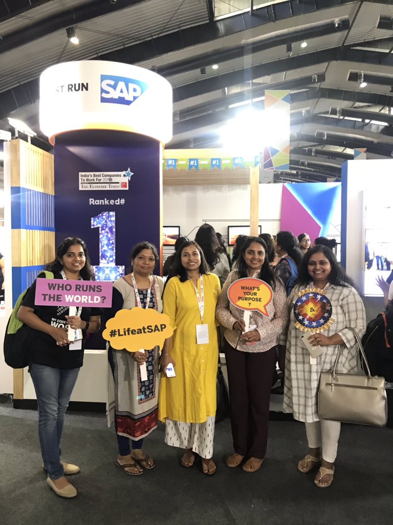 SAP booth at GHCI #LifeatSAP #GCHI18