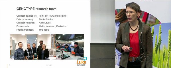 mtapio's tweet image. Ilolla mukana @IlmaTapio :n   #LukeLEADS :ssä pitchaamassa genomimenetelmäkehityssuunnitelmassa. Mallilajina siika, jonka jalostuksen akuuttiin tarpeeseen haluamme vastata.