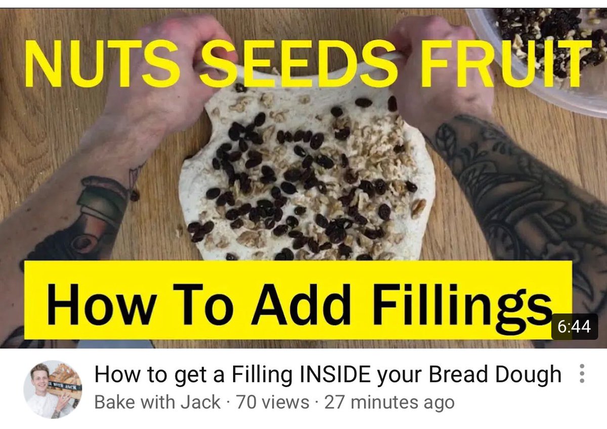 BakeWithJack's tweet image. #breadtip day!! Number 90 - how to get a filling INSIDE your bread dough... youtu.be/ZA_FTFtdZgM