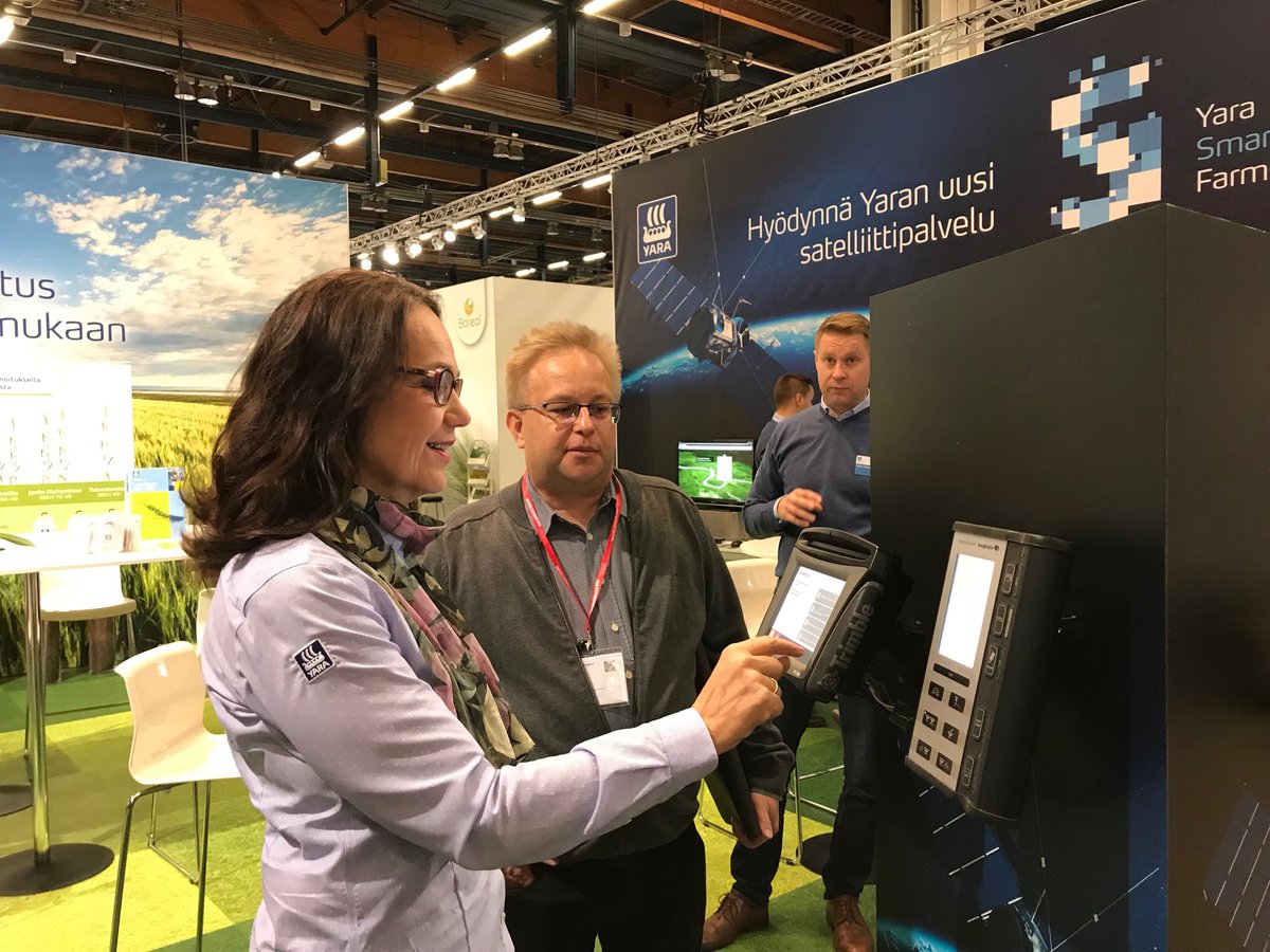 Täsmäviljely esillä MaatalousKonemessuilla. Tervetuloa Yaran osastolle 6 E 80!