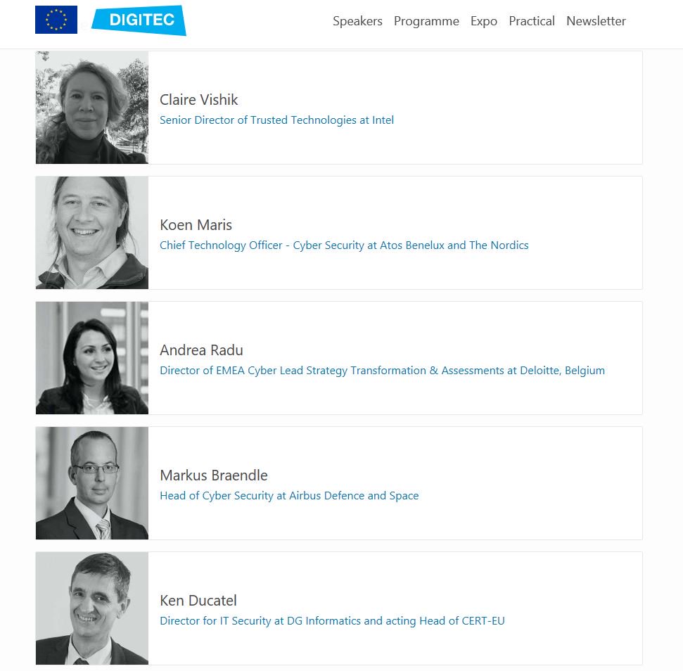 CERTEU's tweet photo. @CERTEU 's @kenducatel will be moderating a panel on mobile security at upcoming #digitec18 on November 20 in Brussels. Find out more about the largest EU institutions IT forum to date here: https://t.co/SBfpLIw49V … #cybersecurity https://t.co/2E60O2ETdj