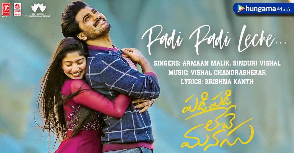 HungamaOTT's tweet photo. Do you miss @ArmaanMalik22? Well he is back with a new #Telugu song with #SinduriVishal in #PadiPadiLecheManasu title track featuring #Sharwanand &amp; beauty @Sai_Pallavi92 -> https://t.co/2UipqIpCaJ composed by @Composer_Vishal &amp; written by @kk_lyricist https://t.co/WoPrUVugDf