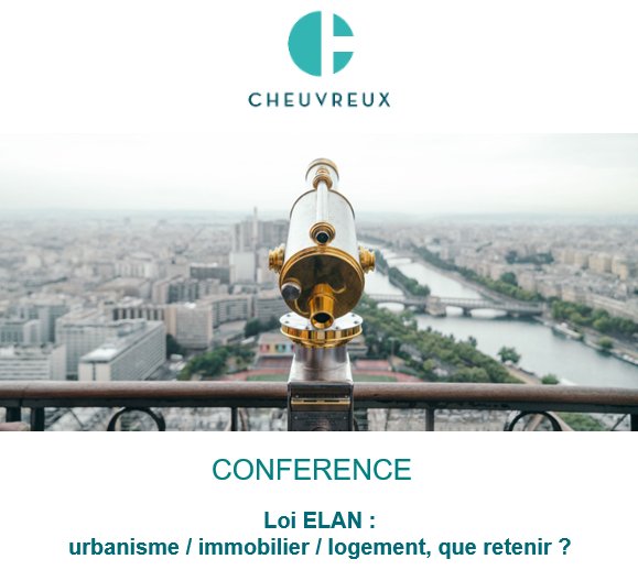 CheuvreuxNot's tweet photo. Acteurs de l’immobilier, la loi ELAN impacte votre métier. Suivez en direct notre conférence « #LoiELAN : urbanisme/immobilier/logement, que retenir ? » qui commence maintenant ! #Livetweet #loiELANCheuvreux https://t.co/eyCtoVX8jc