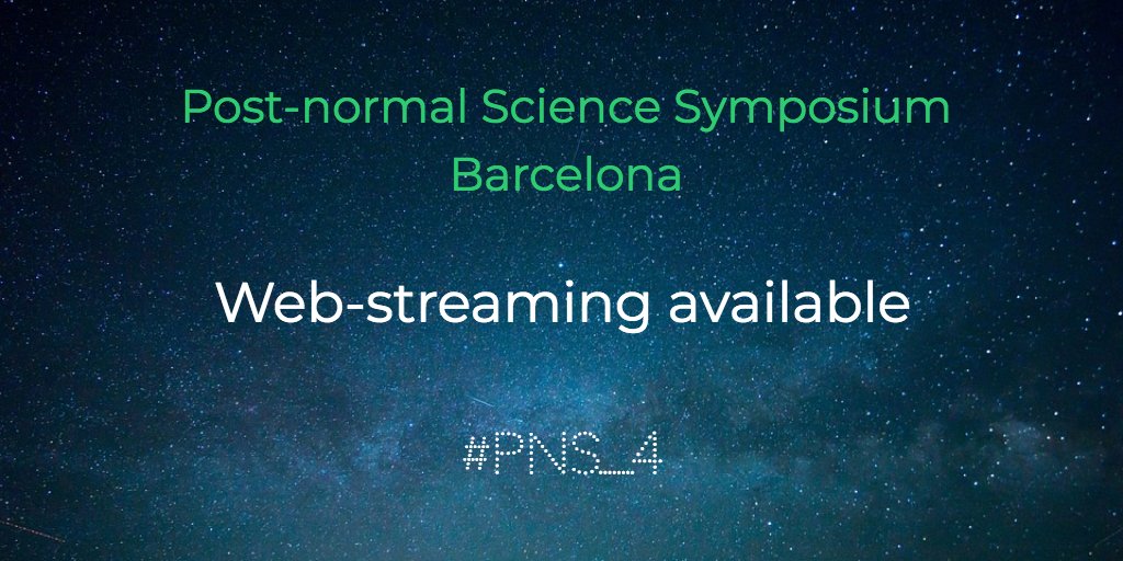OpenEvidence's tweet image. 📆 We are about to start the Post-normal Science Symposium! Remember the event is available on web-streaming and you can ask your questions by using the hashtag #PNS_4! WEB-STREAMING ➡️ bit.ly/2rScIbj #science #postnormalscience #PNS