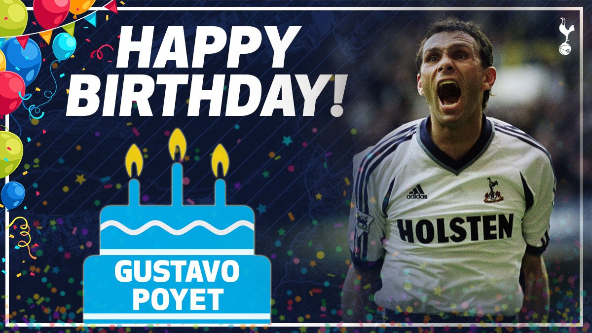   Happy birthday Gus Poyet!  His \s as a Spurs player: 98 Appearances 23 Goals 