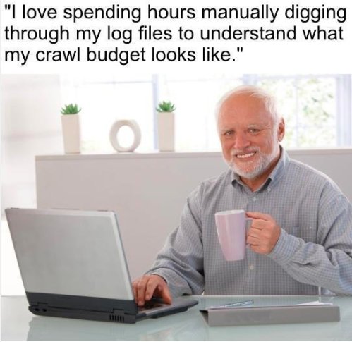 MelanieBrouste's tweet photo. ... said no one ever.
Your Google crawl budget data fully-automated? @botify 

#SEO #LogFileAnalysis #CrawlBudget #Botify https://t.co/qFRjRDuOX7