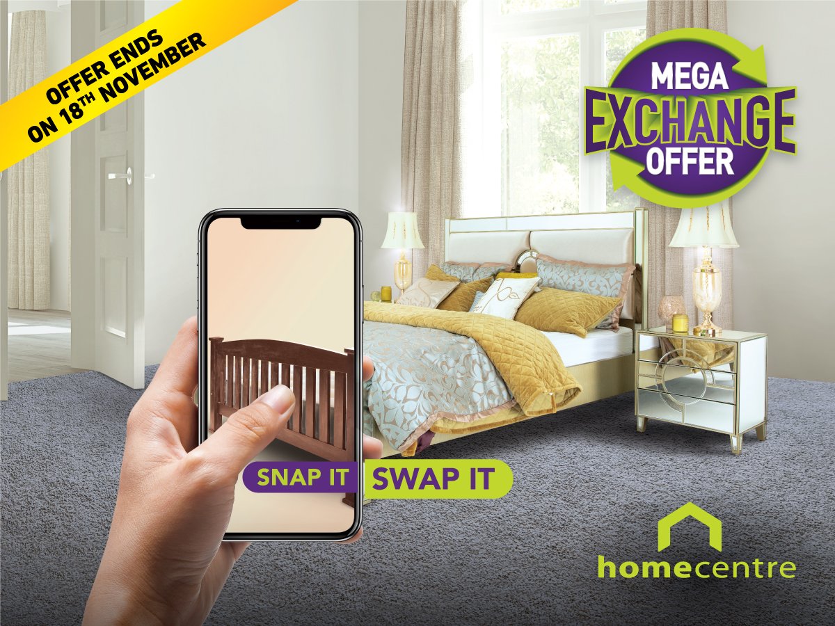 AlJimiMallAlain's tweet photo. Don’t miss the last few days of the Mega Exchange offer! Visit your nearest store today to get great value for your old furniture in exchange for new furniture and homewares. 
#SnapitSwapit #AljimiMallAlAin #HomeCenter#Alain #inalain #Megasale #sale https://t.co/eQQJUk9h0b