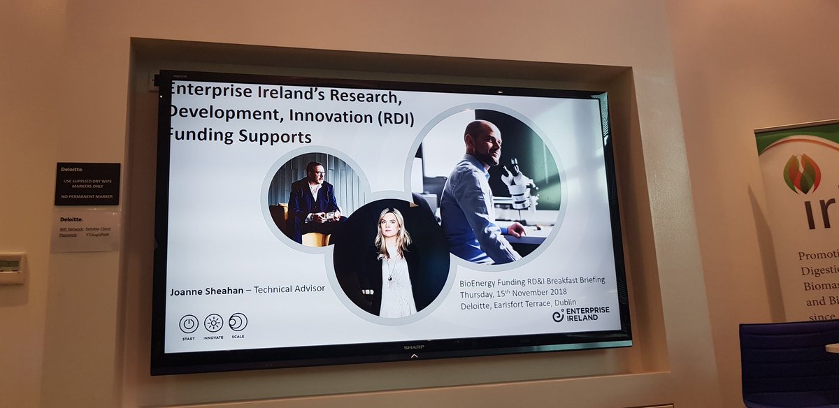 @JoanneCSheahan of @Entirl gives us her insights into #projectfunding #opportunities @IrishBioenergy @DeloitteIreland #breakfast briefing this morning #research #projects @finan_sean #renewables