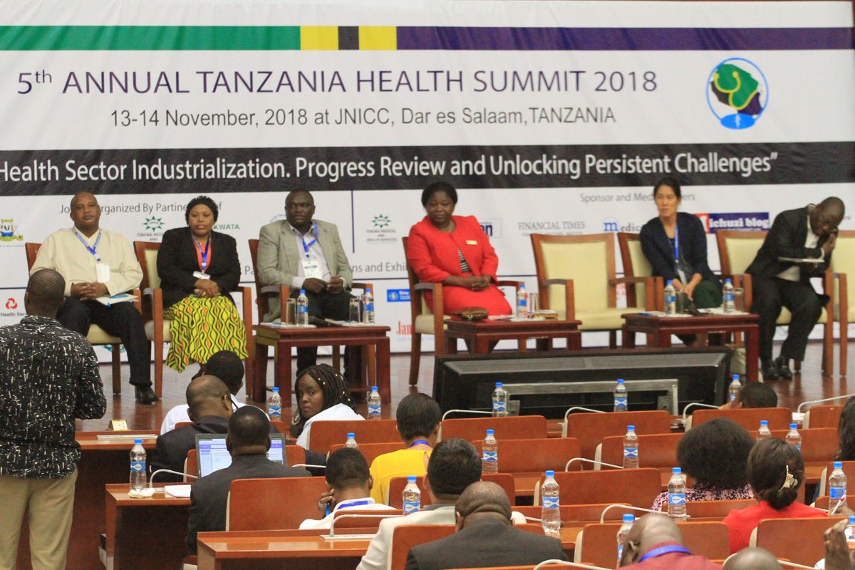 MedicoPressTZ's tweet photo. MESSAGE TO REMEMBER: Healthcare must move alongside other industrial sectors. Healthcare industrialization is critical for translating the country’s GDP growth and sustainable development-Dr Gowelle #THS2018 https://t.co/fMDlwGmdqS