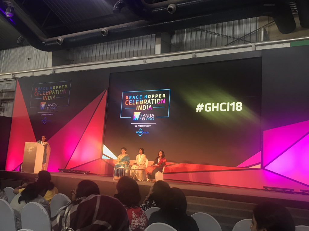 Very engaging and an inspiring session on career transformation from Paramita. Way to go @paromit #GHCI18 #LifeAtSAP