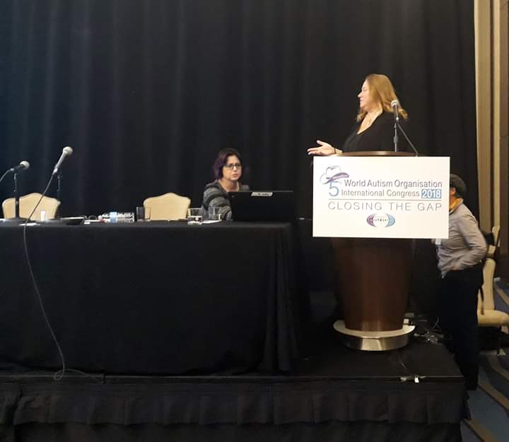 SpectrumBarb's tweet image. Was the best day today with finally catching up &amp;amp; speaking with @BeccaLoryCAS at #WAO2018 in Houston Texas. #SpectrumWomen @JKPautism @networkautism @AutismSpectAust @WAO2018