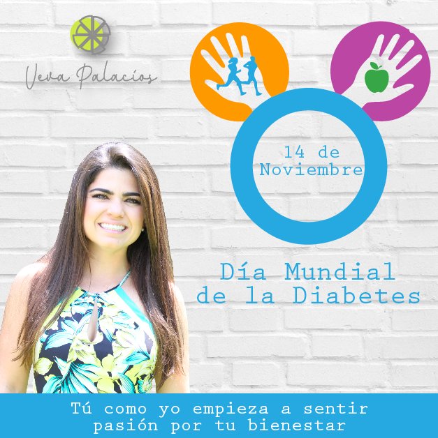 Vevapalacios's tweet photo. 💙DIA MUNDIAL DE LA DIABETES 💙 Tú, como yo, cuida de tu diabetes y vive de maravilla!!👌🏽😁 #nutrición #coaching #salud #diabetes #autoconocimiento #autocuidado #diabetesmellitus #14denoviembre #diamundialdeladiabetes #vevapalacios #pasionportubienestar https://t.co/3QQ5rsQYUr
