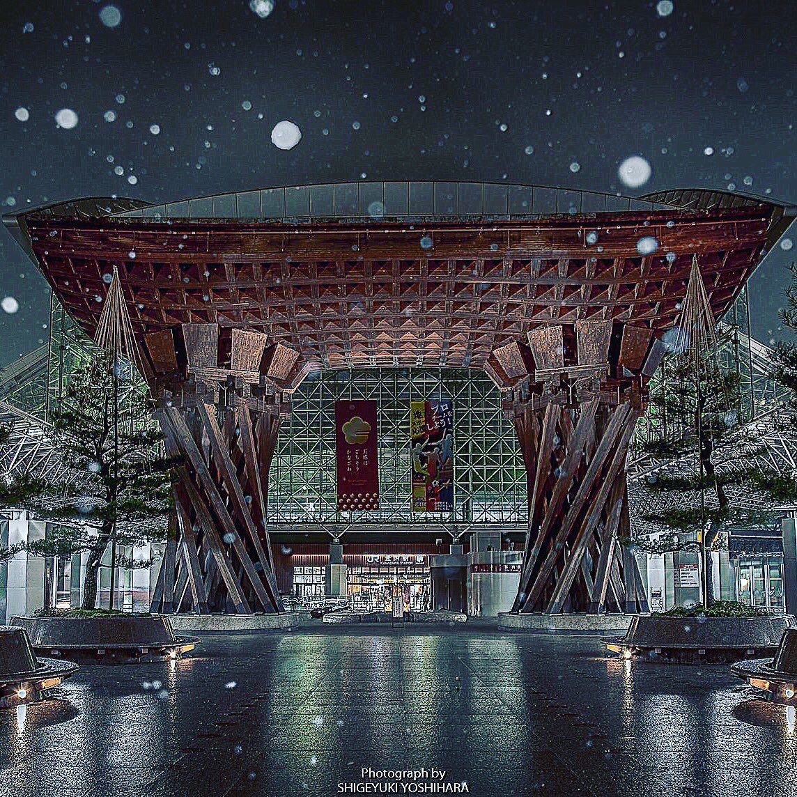 mojicamera's tweet photo. 金沢の雪景色。 https://t.co/7SmdTxeV6G