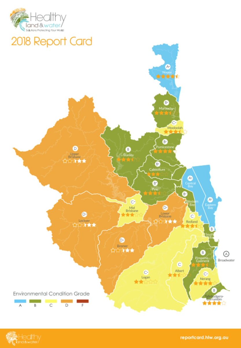 #MoretonBay got its Report Card on Monday. SEQ should be proud parents. #Seagrass is back! B+ in the west and A- in the east. Check it out on the new website reportcard.hlw.org.au
