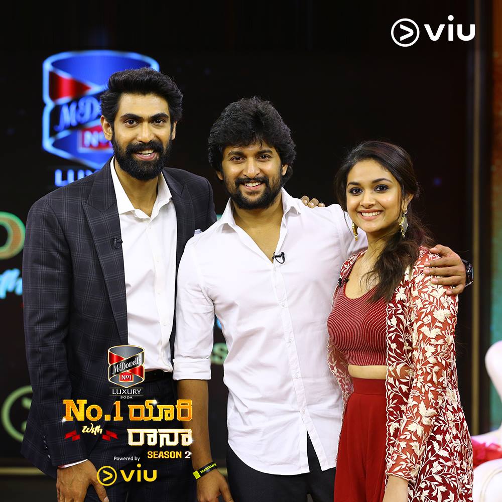 TrendsKeerthy's tweet photo. Catch @NameisNani with his Yaari @KeerthyOfficial this Sunday at 8:30 PM on #No1YaariWithRana

@RanaDaggubati | @No1_Yaari | @Viu_IN | @GeminiTV https://t.co/y6GABiqW4o