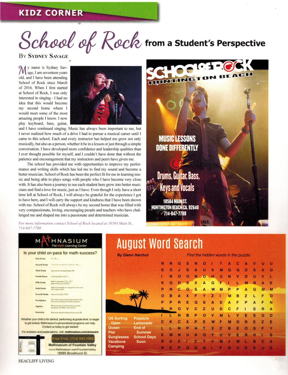 SCHLOFROCKHB's tweet photo. Our Students tell Seacliff Life Magazine what SORHB means to them https://t.co/s7ptoKmlvA https://t.co/hltI3fvlE5
