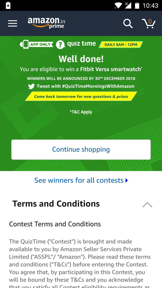 KumarKishan70's tweet photo. #QuizTimeMorningsWithAmazon https://t.co/PJrDQZWV0w