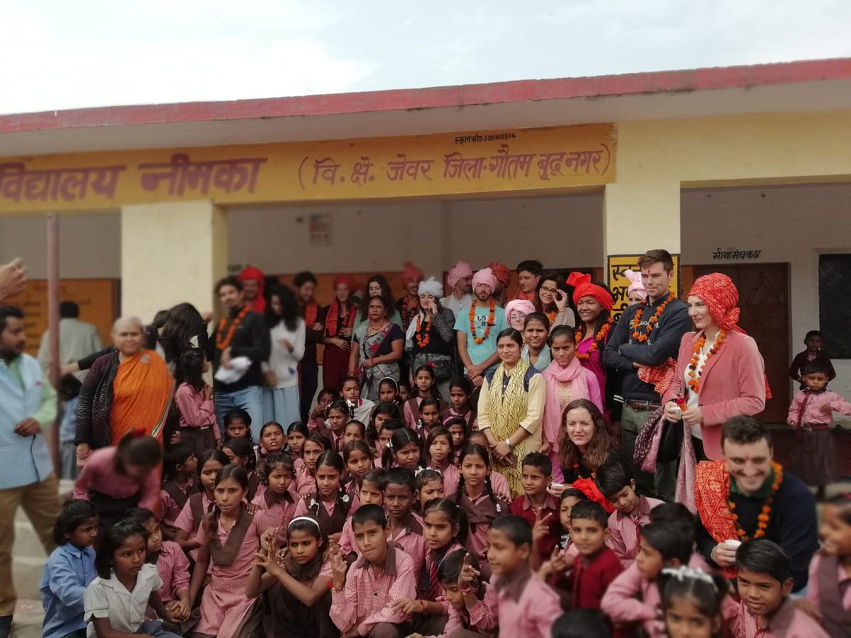 Bimtech_fndtn's tweet photo. An interacting village visit to Neemka was arranged by us, where exchange students from @BIMTECHNoida were hosted by our Chirayya.
@mkpandey67 @RishiKrTiwari @SaloniSinha29 @directorBIMTECH 
#prosocial #werisebyliftingothers #socialresponsibilty https://t.co/VjFpLRJRVO