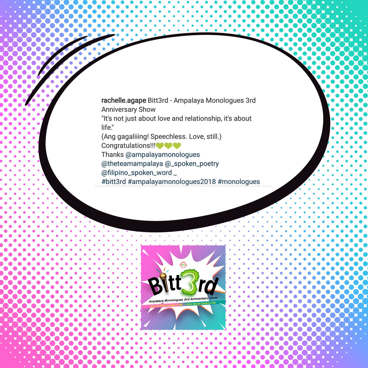 ampalayamnlgs's tweet photo. Join us on our last event for the year! #bitt3rd https://t.co/vLii5vGu4Q