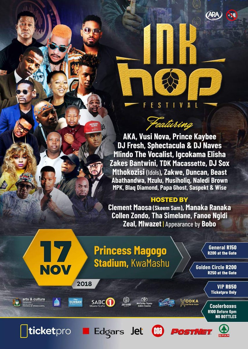 NaughtyBees1's tweet photo. come support us guys...Zosthole Magogo🔥🔥🔥🔥🔥🔥 #INKHopFest2018 @JuniorLavie @CyabongaSokhela @CgmCoregrade @DJVUMAR @CassperNyovest @gagasifm @NtombenhleShozi https://t.co/eUlqEjTmUr