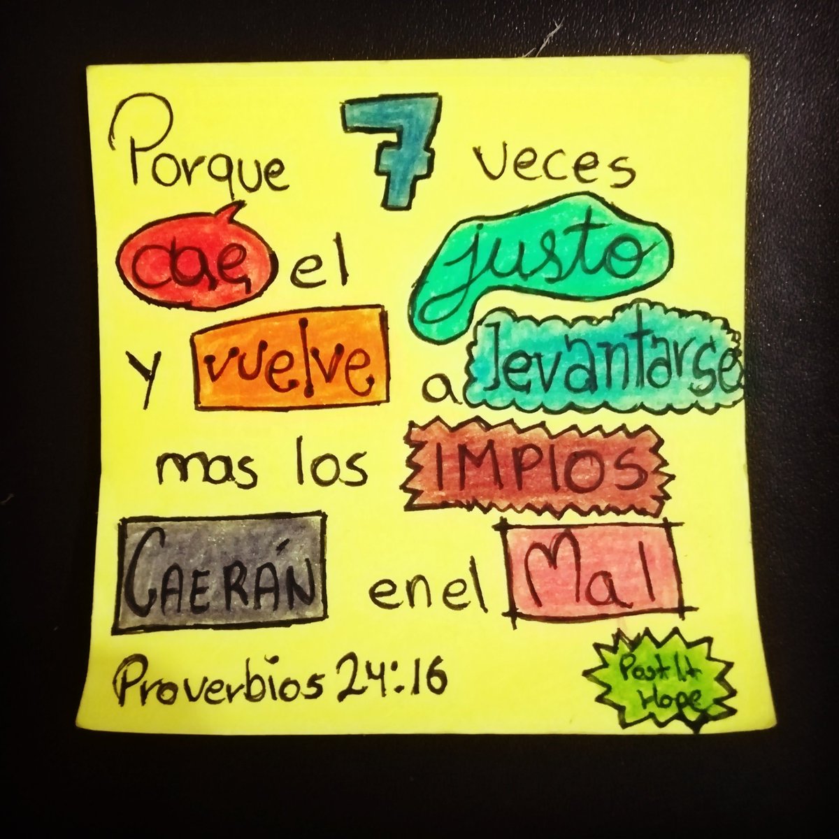 postit_hope's tweet photo. 7๏ธโฃ๐โ๏ธ๐ฟโ ๏ธ
Proverbios 24:16
#justicia #AmorDeDios #SieteVecesSiete #justiciaDeDios #POSTIT #PostItHope๐ https://t.co/fFD3ipBpHT