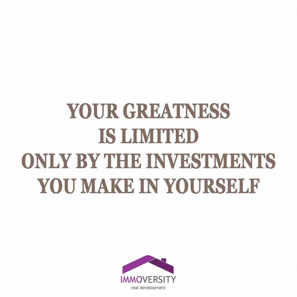 immoversity's tweet photo. Your greatness is limited
only by the investments you make in yourself
Like, deel en reageer voor een kans op seminar tickets, online programma's en ontmoetingen met onze succes coaches! Bezoek https://t.co/geRUR3Ullu https://t.co/Xo20L27IVw