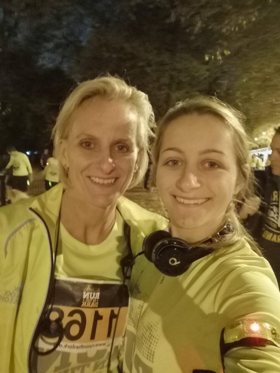 hrtriathlon's tweet photo. Well done Mum & Daughter Sally & Issy Cleaves Completing their first ever 10k in the #markpollocktrust #runinthedark #ladieswhorun #mumanddaughter https://t.co/otbnLH19Nt