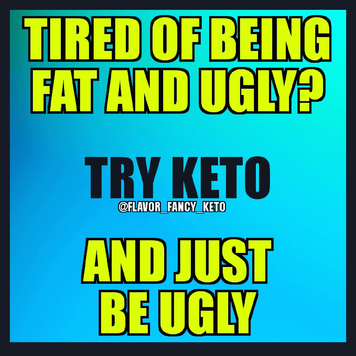 FancyFlavor's tweet photo. A smile is the most beautiful thing you can do ๐คฃ
#ketosis #ketogenicdiet #keto #transformation #ketogeniclifestyle #ketoweightloss #ketones #omad #ketobeginner #diet #eatfatlosefat #lowcarb #Lchf #fat4fuel #giggles #ketofast #carnivorediet #lowcarb
#ketodiet
#ketoaf #humor https://t.co/NNm6xM7Vfb