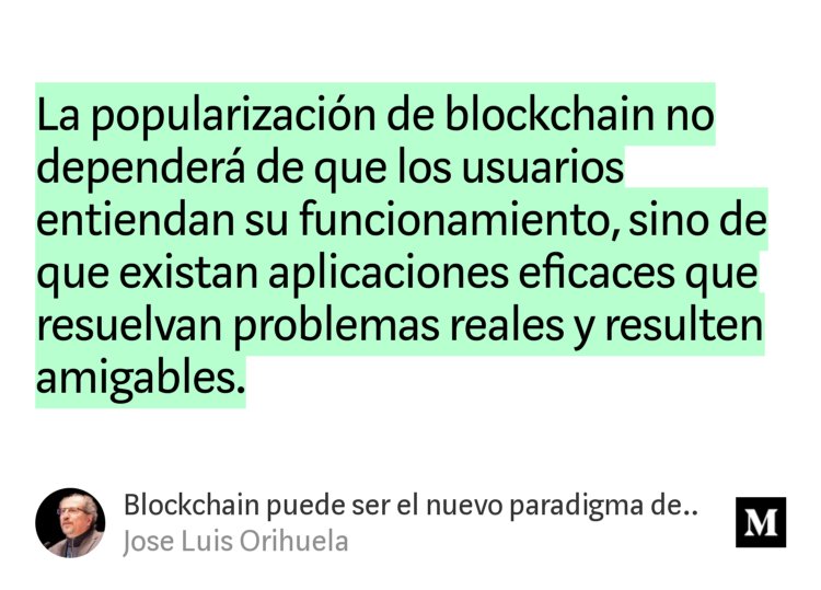 jlori's tweet photo. "Blockchain puede ser el nuevo paradigma de la red" - @jlori https://t.co/aoCcaP5Vwi https://t.co/LZCKZ57sCS