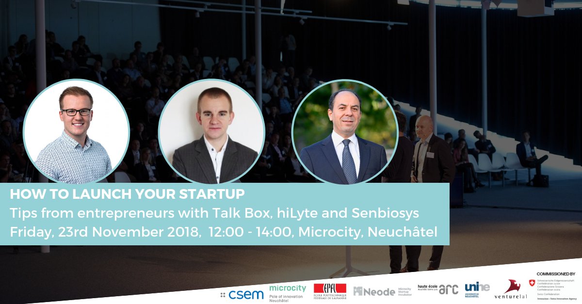 Are you an aspiring entrepreneur from the #Neuchâtel region? Join us for a @_Innosuisse #BusinessIdeas event <a href="/MicrocityNE/">Microcity Neuchâtel</a> with 3 successful founders sharing insights from their startup journey. Register here bit.ly/2DfcBLE