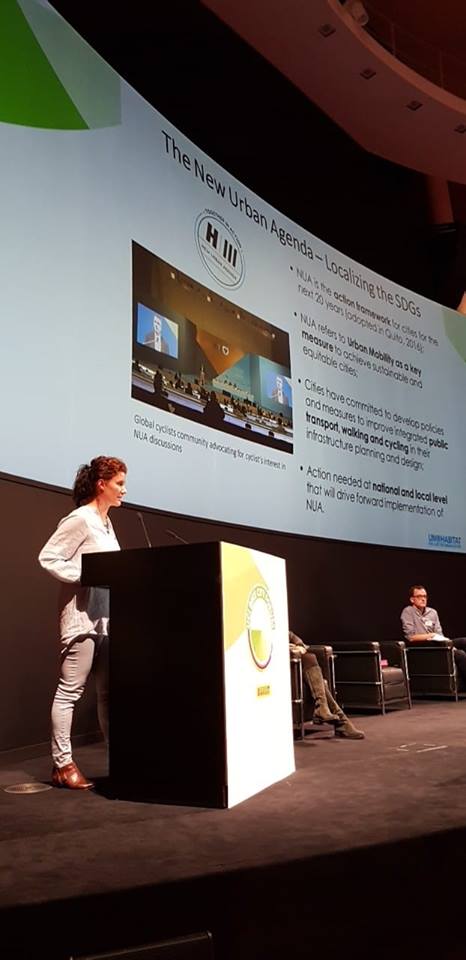 MaimunahSharif's tweet photo. @UNHABITAT we believe that cycling can play a key role in achieving the @GlobalGoalsUN & their localisation in the #NewUrbanAgenda. 2gether w/ @c40cities & @worldbicyclerelief at #UCIForum in Milan, #Italy. Congratulations to UCI @cycling and @Pirelli 4 an inspiring forum! #SDG11 https://t.co/U24YObk1FH
