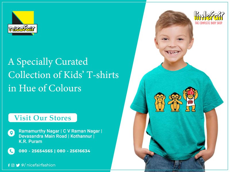 Nicefairfashion's tweet photo. Make your little master look stylish in this cool T-shirt, Shop from the latest range of T-shirt collection from Nicefair fashion. Visit Nicefair fashion stores now! #tshirts #kidswear #stylish #kidsfashion #nicefair #littlefair https://t.co/JL97fuGCda