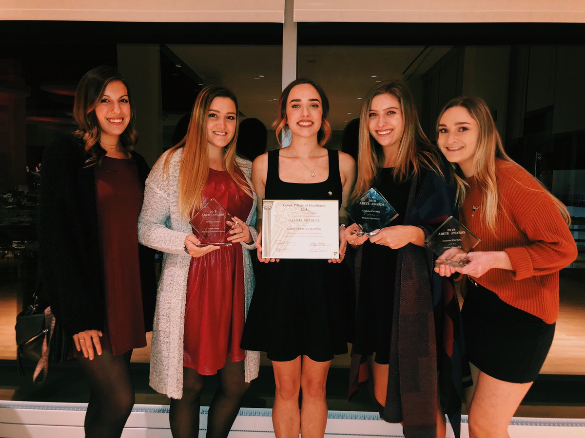 wsugphi's tweet image. We are so PROUD! At the Arete Awards tonight the Beta Sigma Chapter was awarded for Outstanding Global Citzenship, Outstanding Chapter Operations, Greek Pillars of Excellence: Gold Status Chapter.. And our Chapter President, Sydney was awarded President of the Year! 💓🌙
