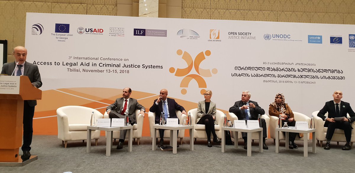 rusudantushuri's tweet photo. While #discrimination is still a challenge in #CriminalJustice systems #LegalAid can serve as an efficient tool for its eradication, stated Zaza Namoradze. #DAY3 #LegalAid2018 #ILAC2018 @UNDPGeorgia https://t.co/5xgxoO6kw2
