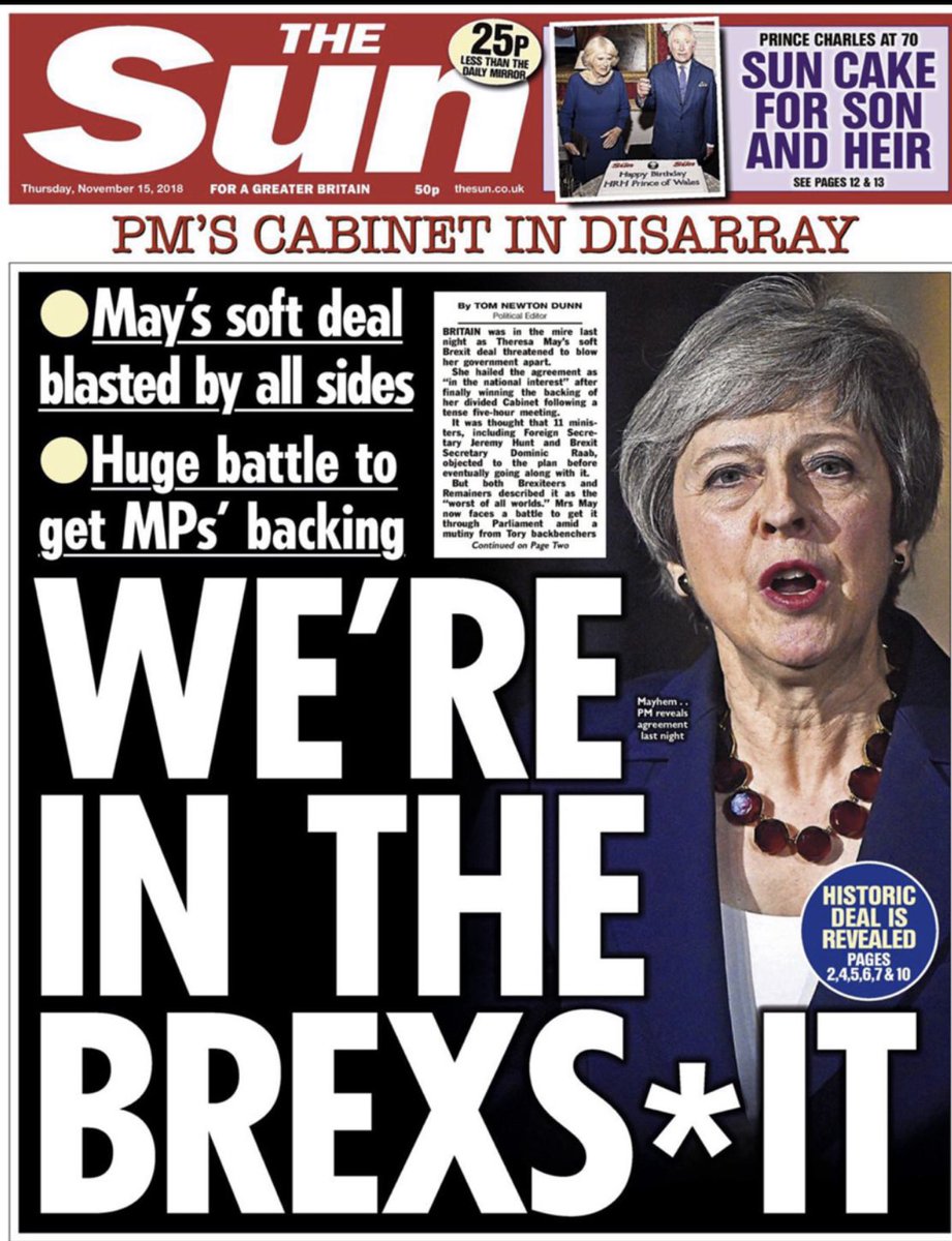 My old paper says we’re in the Brexs*hit but offers no workable way out. The current editor and the former Mail editor helped create this mess by allowing liars like Boris to mislead the readers and doing so itself. Shameful.