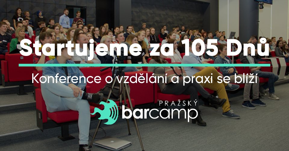 Už nám zbývá  jen 105 dnu do Barcampu😱🎆🎈 - mailchi.mp/5de4e5a66903/n…