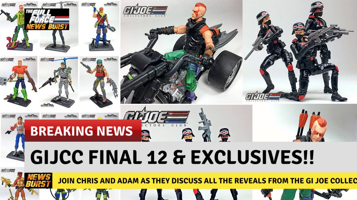 TheFullForce's tweet photo. 💥 NEWS BURST!! FINAL TWELVE REVEALS!! 💥
Join @Diagnostik80 & @AdamRichesArt as they discuss the recent #FinalTwelve and Exclusive reveals from the #GIJCC!!
Pre-order here: https://t.co/lB9GHbntZE
Watch video here: https://t.co/d5zdUCijJt https://t.co/nSM4y7iwdM