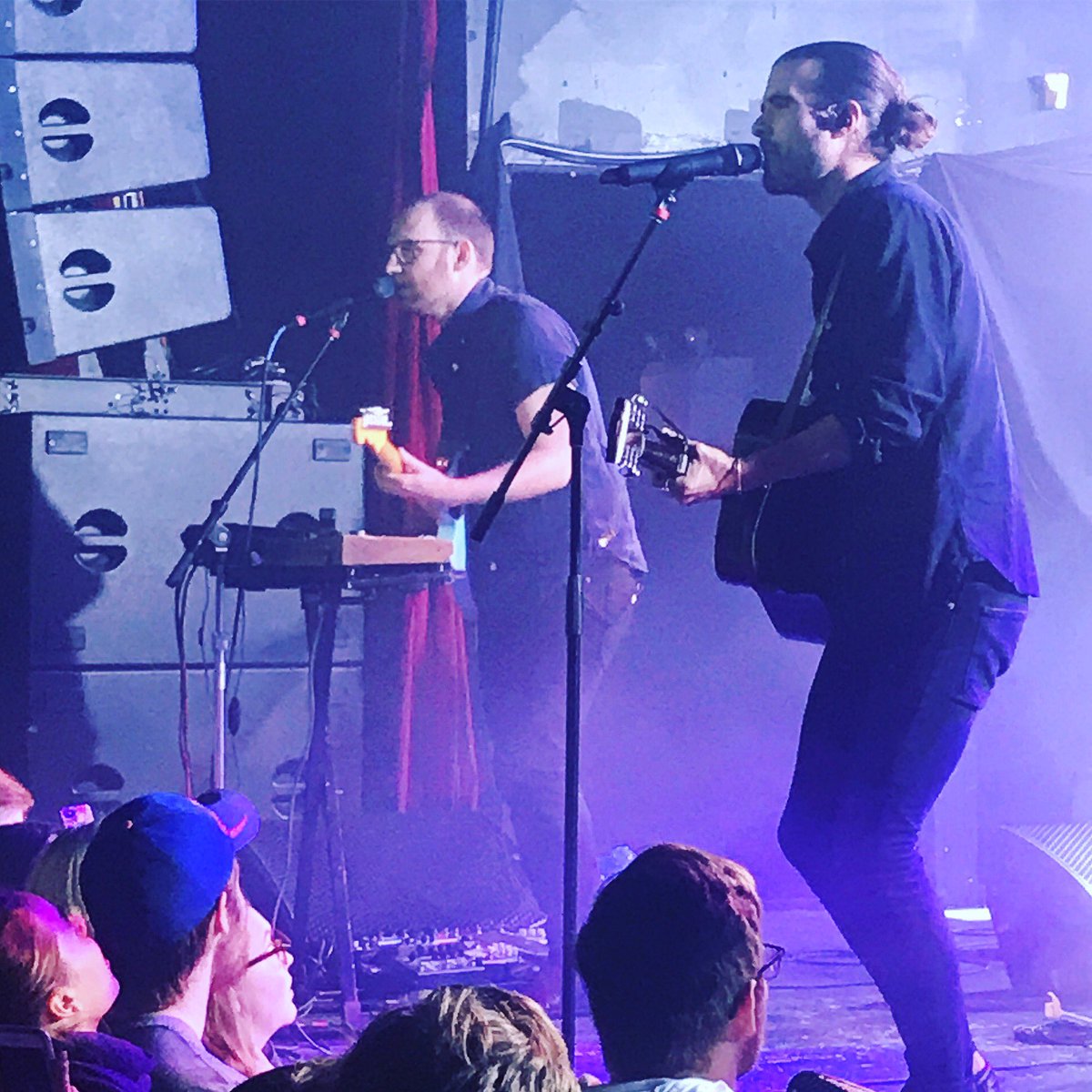 Indie88Toronto's tweet photo. After rolling their van & trailer on the Trans-Canada Highway a couple of days earlier, @reubenandthedark gave a mesmerizing performance to a packed @modclubtheatre Sending love, good vibes & wishing a speedy recovery!! #reubenandthedark #armsofadream #goodvibes https://t.co/Jo4e8JlMww