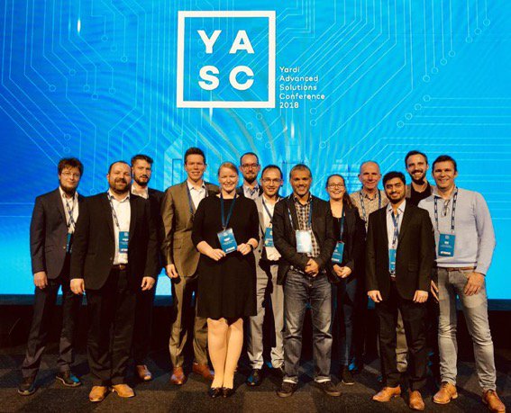 Yardi's tweet photo. We hope you had a lovely first day at #YASC2018 - welcome to day 2! Which sessions will you be attending today? #amsterdam #proptech https://t.co/tSaV2hxlPq
