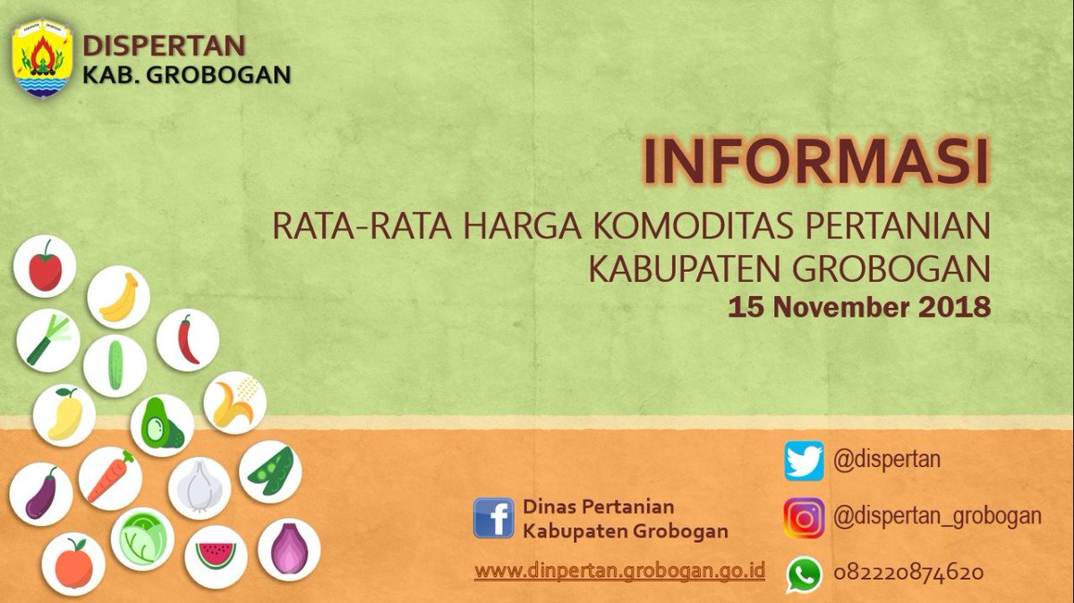 dispertan's tweet photo. Update Harga Komoditas Pertanian Kabupaten Grobogan
@SumarniGrobogan
@ganjarpranowo
@kementan
#updateharga https://t.co/PedpbLfenw